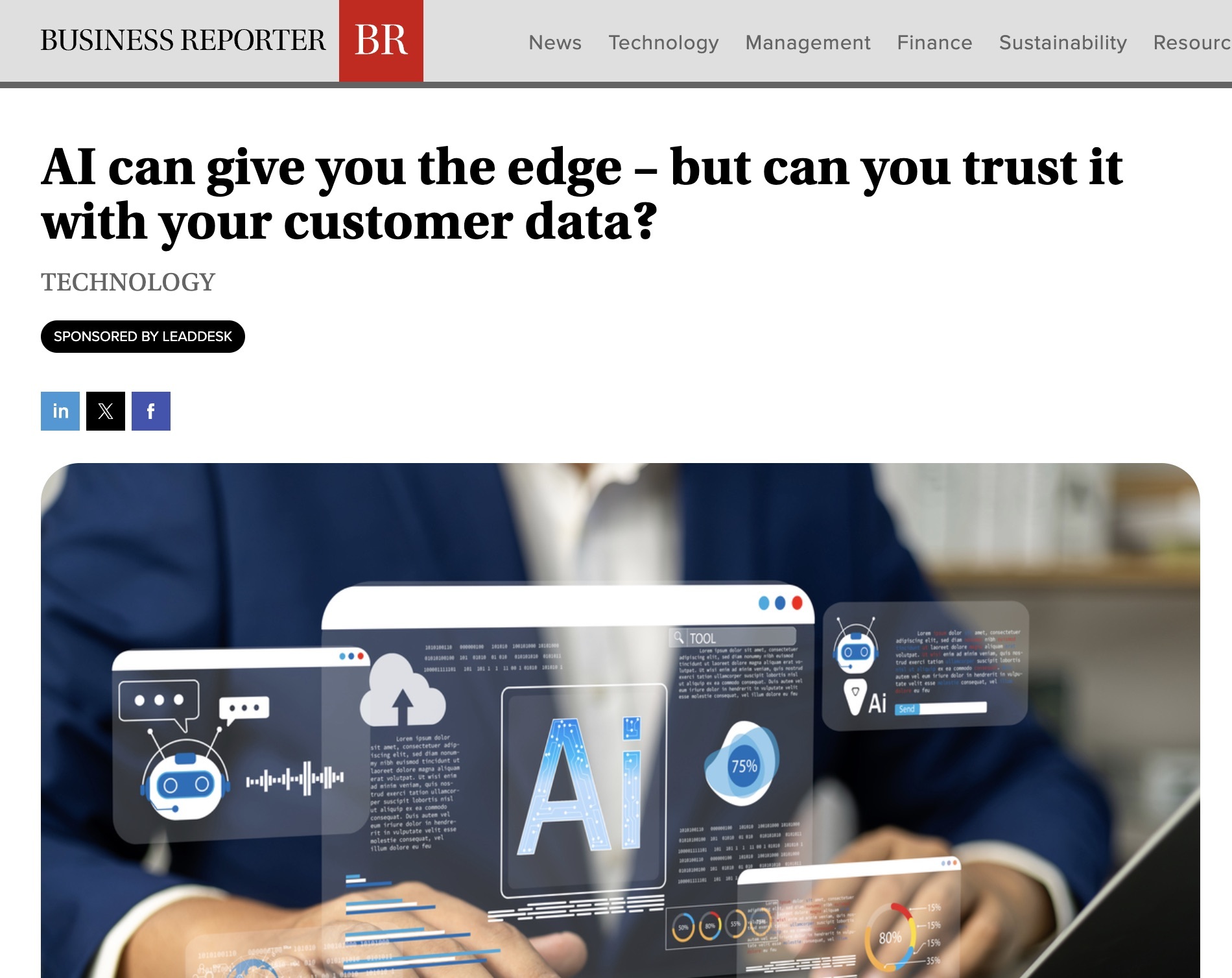 Brand awareness project around regulations in EU business media publishers.